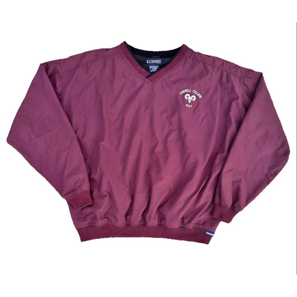 Vintage 90’s Cornell College Golf Windbreaker Pullover